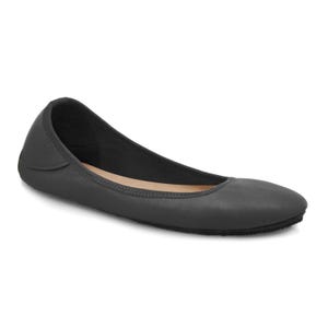 Black Ballet Flats - Black Flats Shoes - Black Leather Flats - Minimal Shoes - Casual Shoes for Women - Adult Softstar &quot;Ballerine&quot; Style