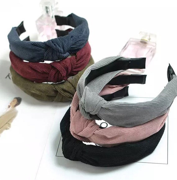 Corduroy Top Knot Headband For Women Boho Head Scarf Etsy Corduroy Top Knot Headband For Women Boho Head Scarf Etsy