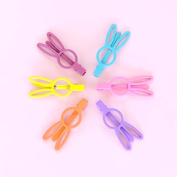 Bunny Ears Alligator Hair Clips for Little Girls and Adults, Pigtail Hair Clips, Rabbit Ears Hair Clip, Pigtail Clips for Kids, Child Gifts