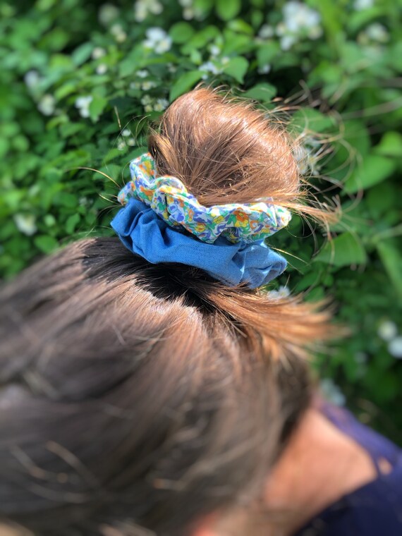 Hair Scrunchies for Women and Kids Floral Scrunchy Scrunchies