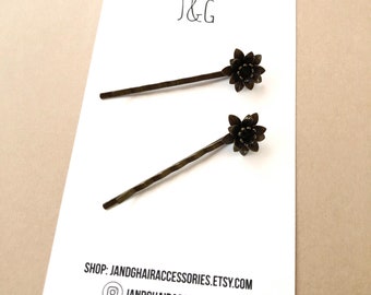 Antique-Style Tiny Flower Barrette/Bobby Pin Set for Adults, Women Hair Accessories, Antique-Style Bobby Pins for Ladies, Hair Pins, Gifts