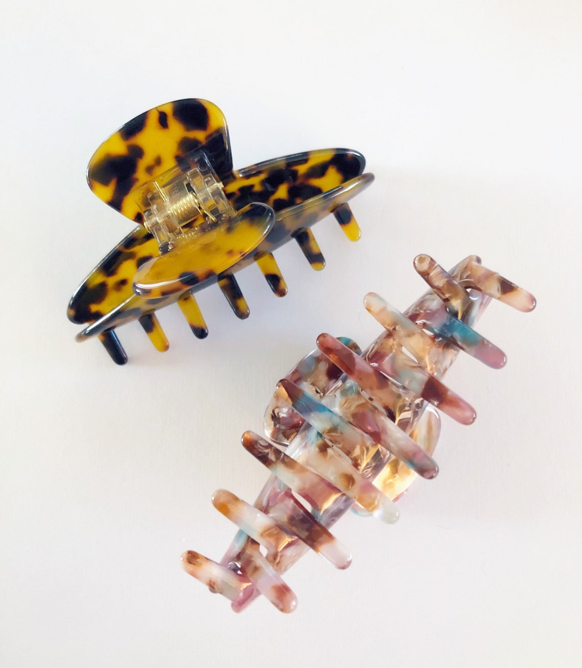 Tortoise Shell Hair Claw Clip Women Hair Clip Adult Hair Etsy