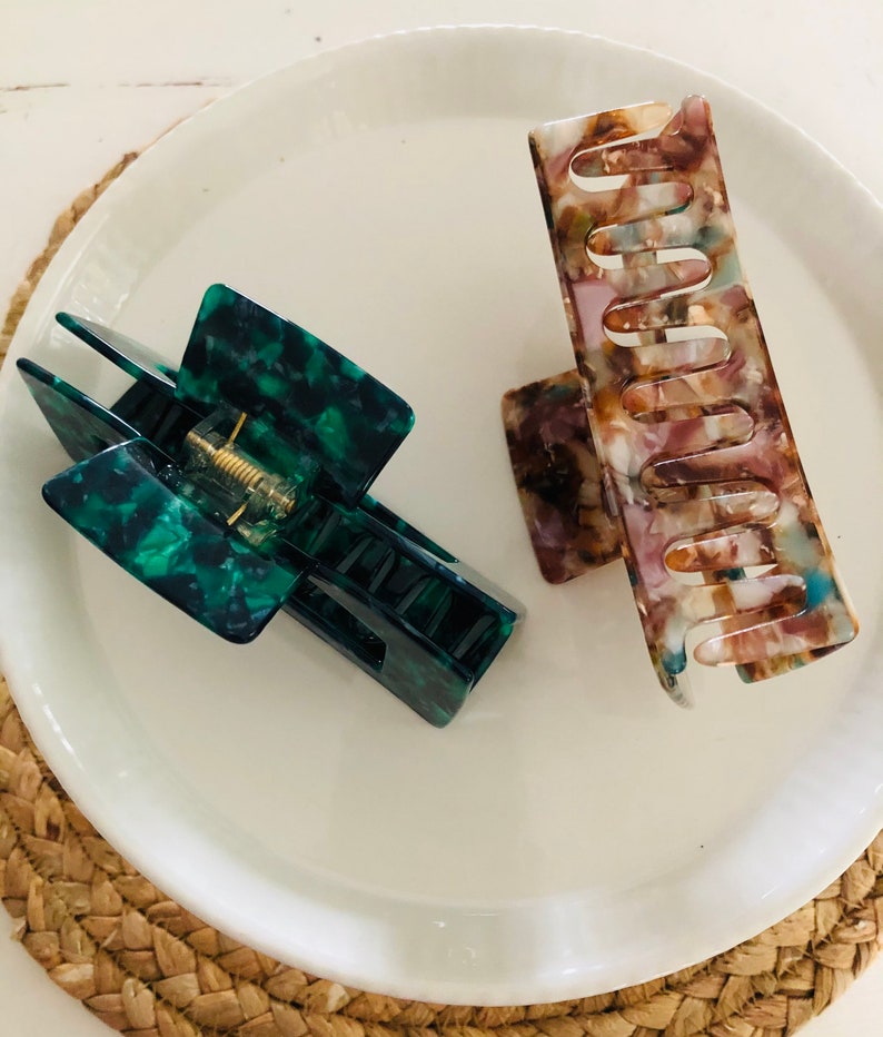 Large Tortoise Shell Hair Claw Clip Women Hair Clip Adult Etsy