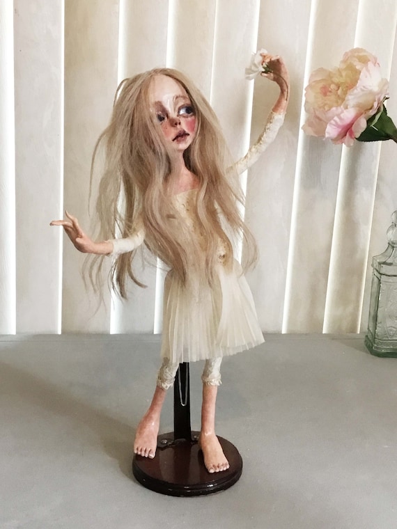 OOAK Art Doll, Artist Doll, Faerie, Whimsical Art Doll, Enchanted, Girl Art Doll, Art Sculpture, Whimsical Sculpture