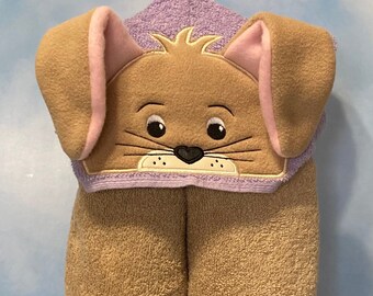 Embroidered Character Hooded Towel: Bath, Beach, Pool