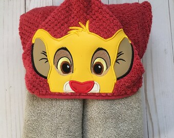 simba hooded towel