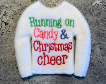 Running on Candy and Christmas Cheer Elf Sweater