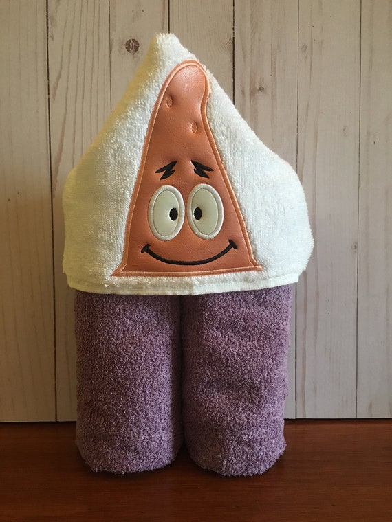 character hooded bath towels