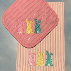 Easter Kitchen Towel and Potholder Set