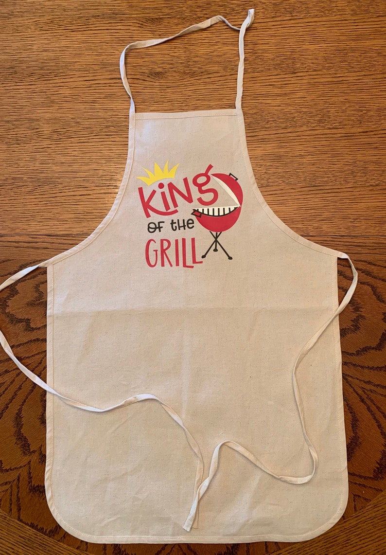 King of the Grill Apron Etsy