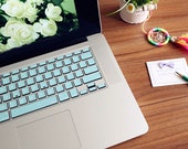 Mint Green Macbook decal Macbook Keyboard Decal Macbook Pro Keyboard Skin Macbook Air Sticker wireless keyboard Macbook vinyl sticker