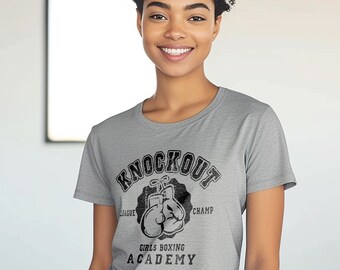 Knockout Boxing club T-shirt, Women and Unisex T-Shirt Women's Gift tee, Girlfriend tee, Unisex Gym T-Shirt