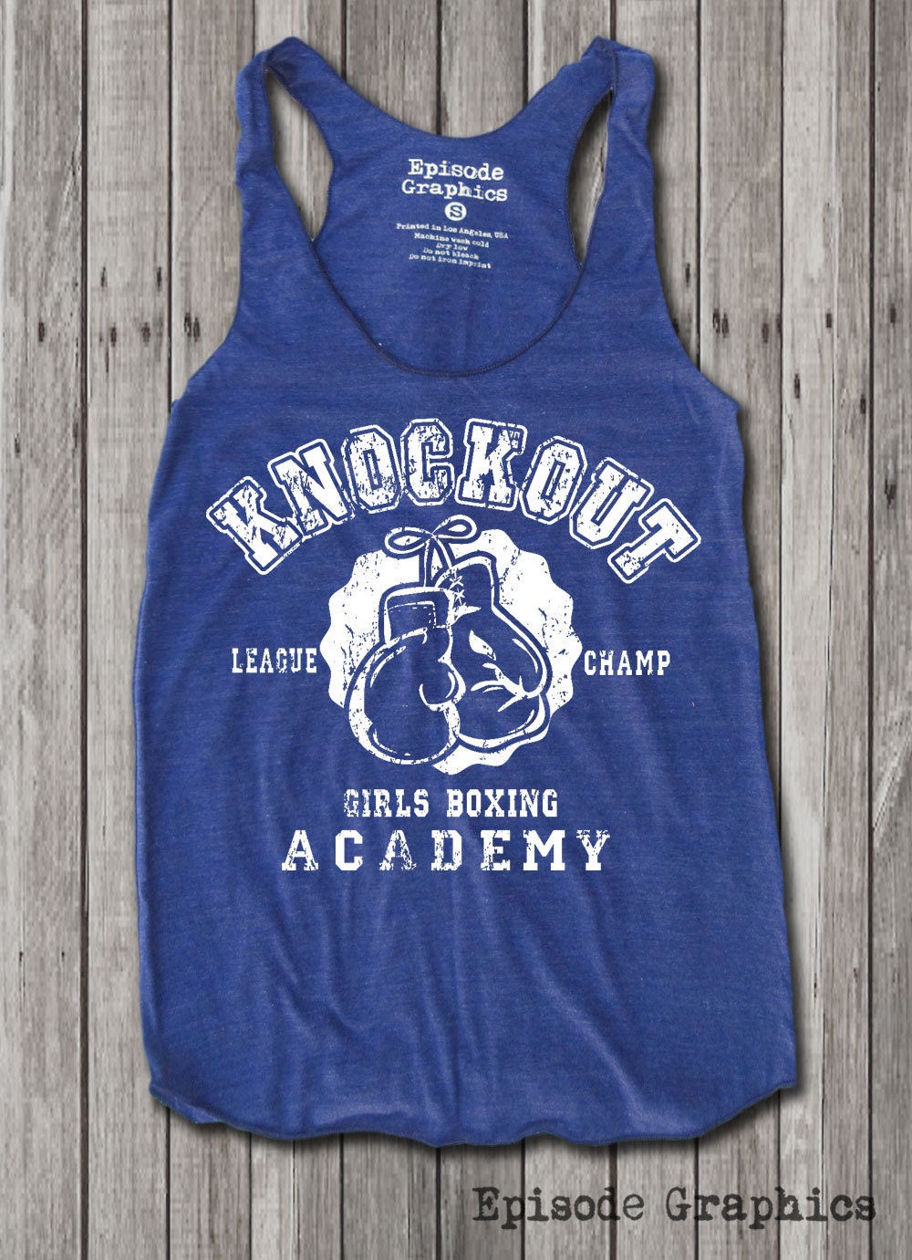 Knock out boxing academy Print Women's Racerback Tank Top | Etsy