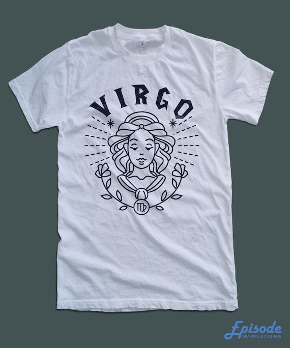 Virgo zodiac print, Women & Unisex T-Shirt, CLEARANCE SALE (Small size  Unisex) Free Shipping on purchases over 20 USD