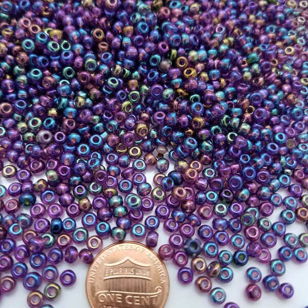 Czech Seed Beads – 33/0 Brown Iris – 40 Grams