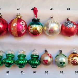 Christmas Silver Mercury Glass Ornaments, Germany Christmas tree decorations Made in DDR or USSR 1 image 4