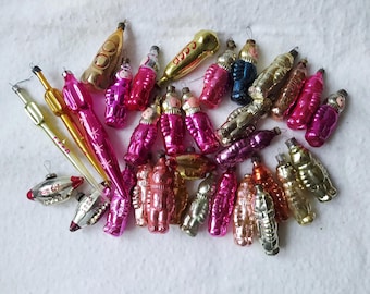 Astronaut, Spaceman, Spacewoman, Cosmonaut, Space traveler, Rocket Christmas tree decorations. Christmas Glass Ornament. Made in USSR 3