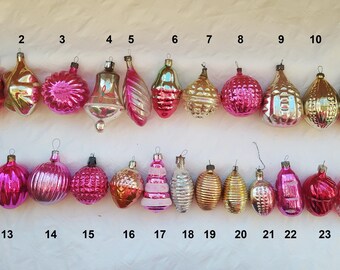 ✿ ヤー子 ✿ ヴィンテージクリスマスツリー&ミニガラスオーナメントset ヴィンテージ クリスマス ツリー デコレーション、クリスマス