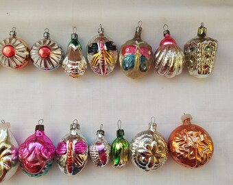 Soviet Christmas Tree Decoration, Silver Mercury Glass