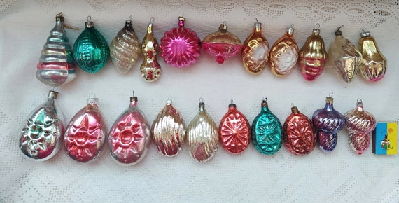 ヴィンテージクリスマスツリーの飾り、クリスマス水銀ガラス