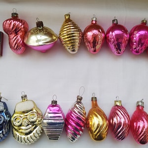 Vintage Christmas Tree Decorations, Christmas Mercury Glass Ornaments ...