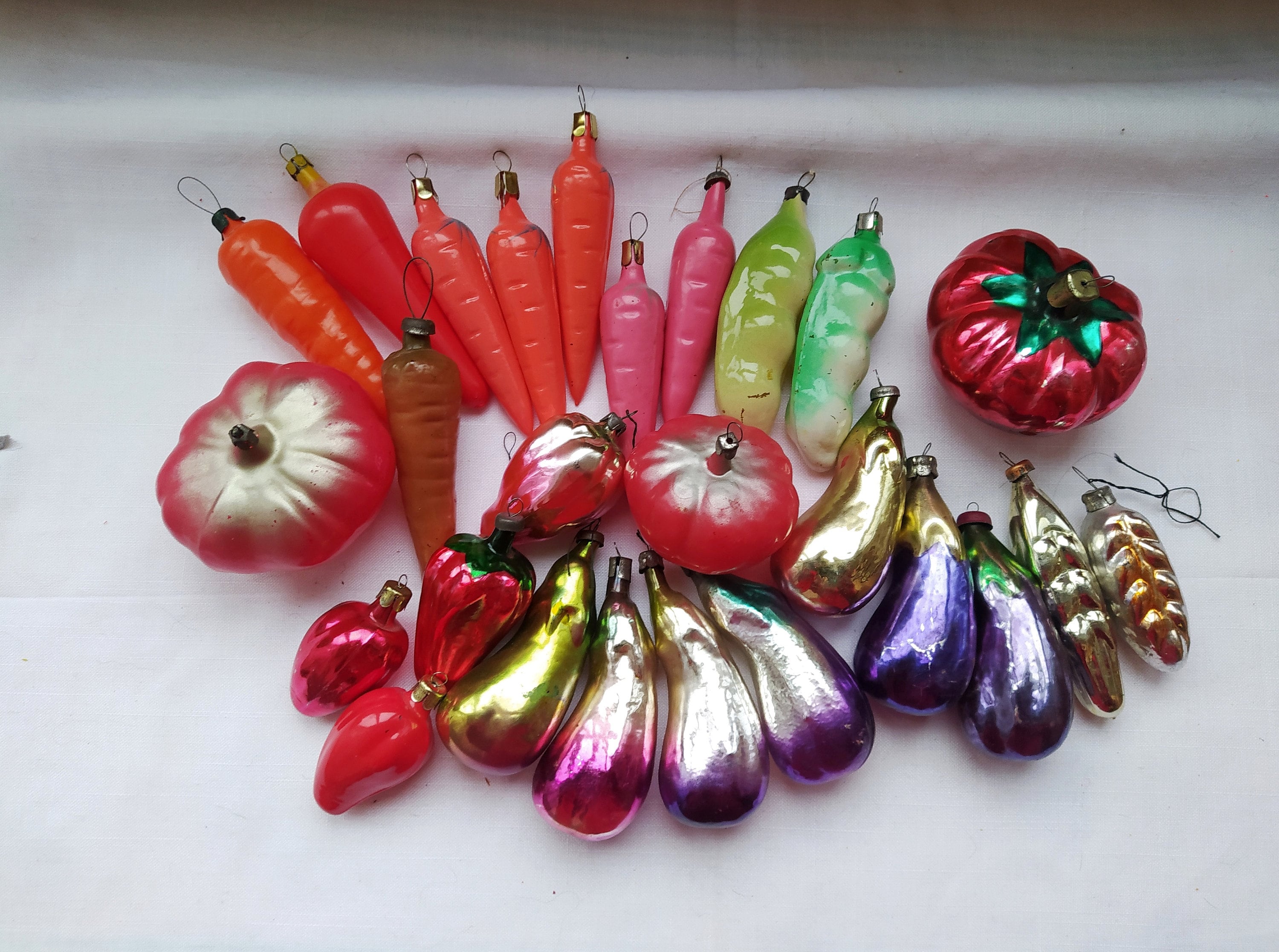 * vintage vegetable ❀ お野菜 オーナメント set (B) vintage vegetable ❀ お野菜 オーナメント set (B) vintage vegetable