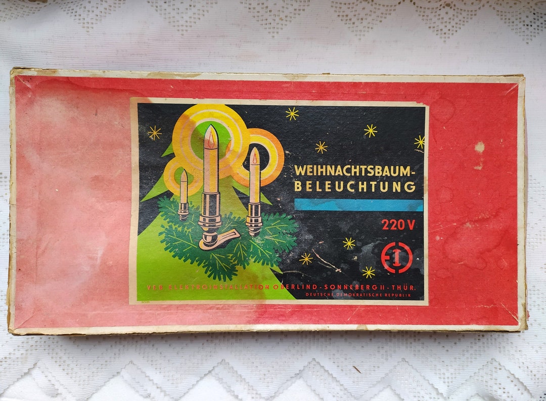 Rare Weihnachtsbaum Beleuchtung, German Christmas Lights, Lights