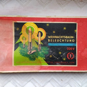 Rare Weihnachtsbaum Beleuchtung, German Christmas Lights, Lights, Christmas, Vintage Christmas, Christmas Tree Lights, Christmas Decor