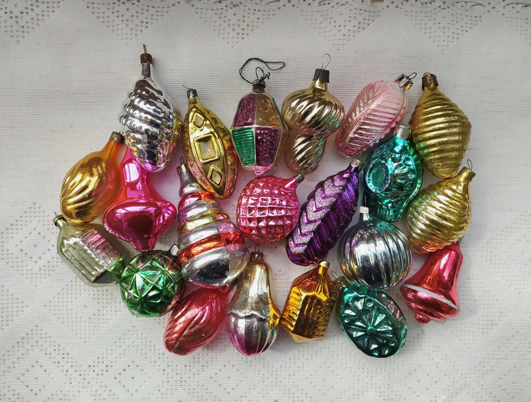 Vintage Christmas Tree Decorations Christmas Mercury Glass - Etsy