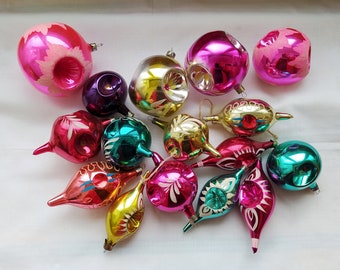 Vintage Weihnachtsbaumschmuck aus der Sowjetunion oder Deutschland, silberner Einzug, Weihnachtsschmuck, Retro Baumschmuck, Made in DDR, # 13