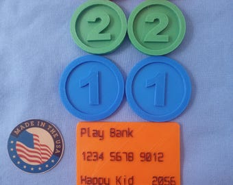 LOT 6 Replacement Coins compatible Melissa & Doug Sort and Stock Vending Machine