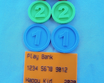 LOT 6 Replacement Coins compatible Melissa & Doug Sort and Stock Vending Machine