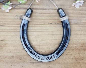 Personalized Horseshoe Decor, Horse Lover Gift, Gift for Horse Girls, Western Decor