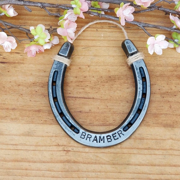 Sympathy Gift, Loss of Horse, Engraved Horseshoe, Personalized Western Decor