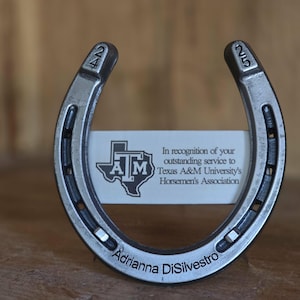 Custom Engraved Award, Personalized Horseshoe trophy, Recognition gift, Appreciation gift, Engraved Horseshoe