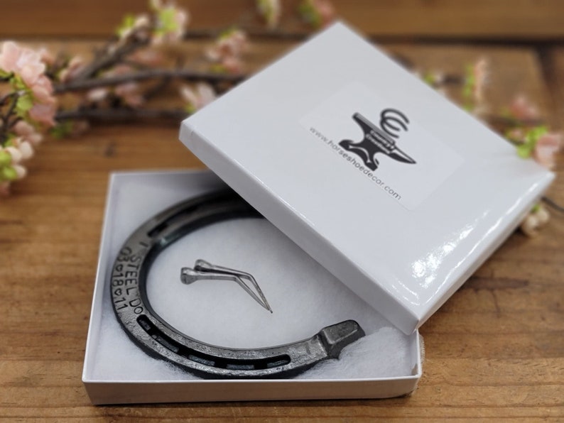 Engraved Horseshoe Steel Anniversary Gift 11th Anniversary Etsy