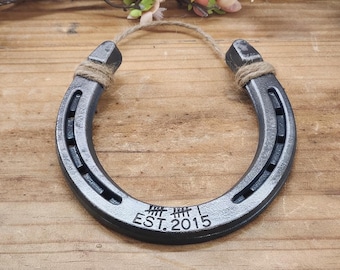 Regalo para el 11.º aniversario, regalo para aniversario de acero, regalo para ella, regalo para él, regalo de herradura