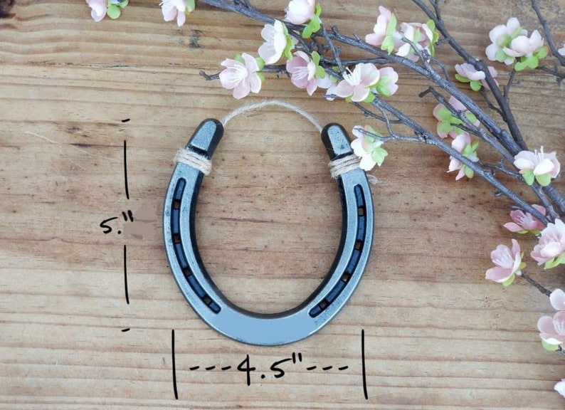 7th Anniversary Gift, Engraved Copper Horseshoe, Copper Anniversary Gift, Gift for the Couple image 4