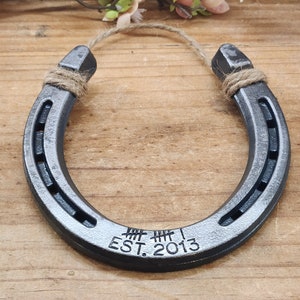 11th Anniversary Gift, Gift for Steel Anniversary, Gift for Her, Gift for Him, Horseshoe Gift