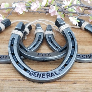 Engraved Horseshoe Wall Hanging, Gift For Equestrians, Stall Sign image 7