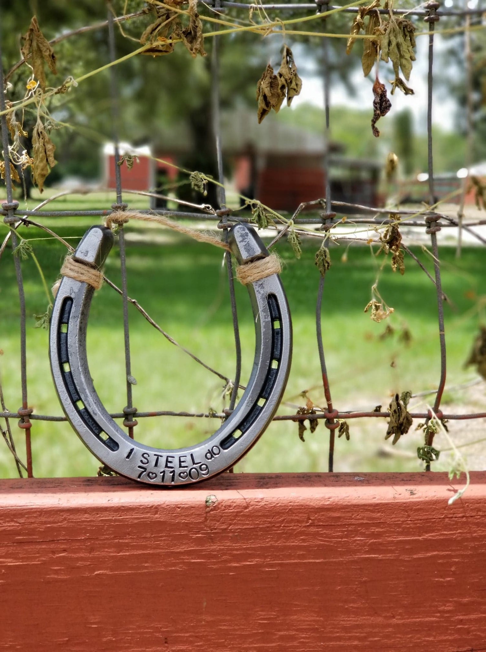 Engraved Horseshoe Steel Anniversary Gift 11th Anniversary Etsy