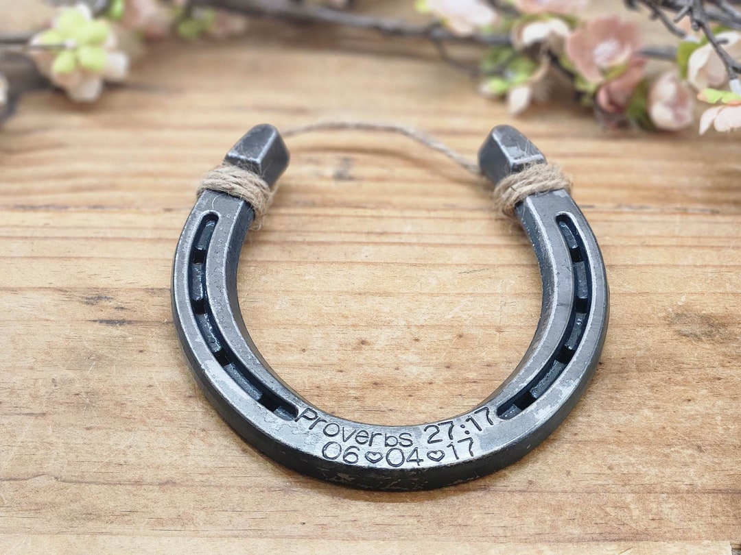 Christian Wedding Gift for Couple, Proverbs 2717, Iron Sharpens Iron