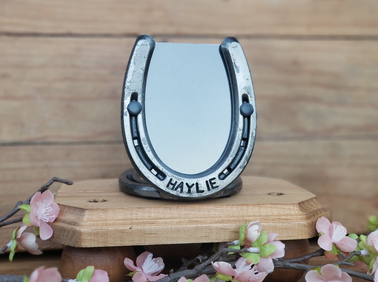 Personalized Steel Horseshoe Picture Frame Gift for Horse Etsy