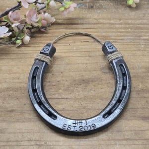 6th Anniversary Gift, Iron Anniversary Gift, Gift for Her, Gift for Him, Horseshoe Gift