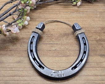 Personalized 6th Anniversary Gift, Iron Anniversary Gift, Gift for Her, Gift for Him, Custom Horseshoe