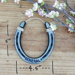 Engraved Horseshoe Wall Hanging, Gift For Equestrians, Stall Sign image 8