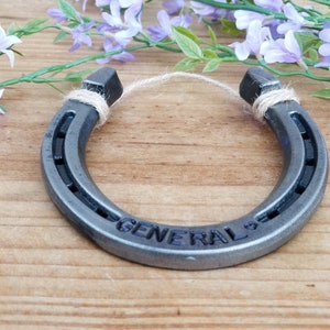 Engraved Horseshoe Wall Hanging, Gift For Equestrians, Stall Sign No gift box