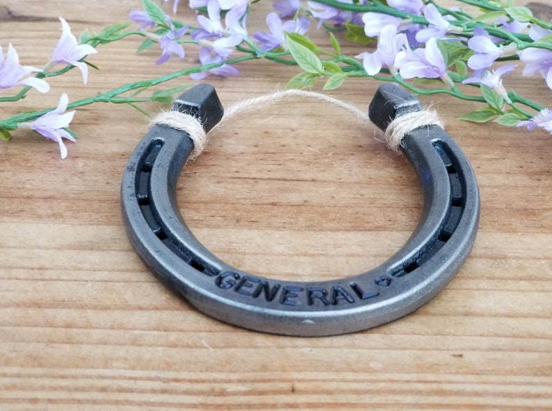 Engraved Horseshoe Wall Hanging, Gift For Equestrians, Stall Sign No gift box