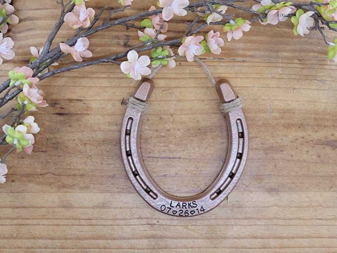 Personalized Copper Horseshoe Copper Anniversary Gift 7th Etsy