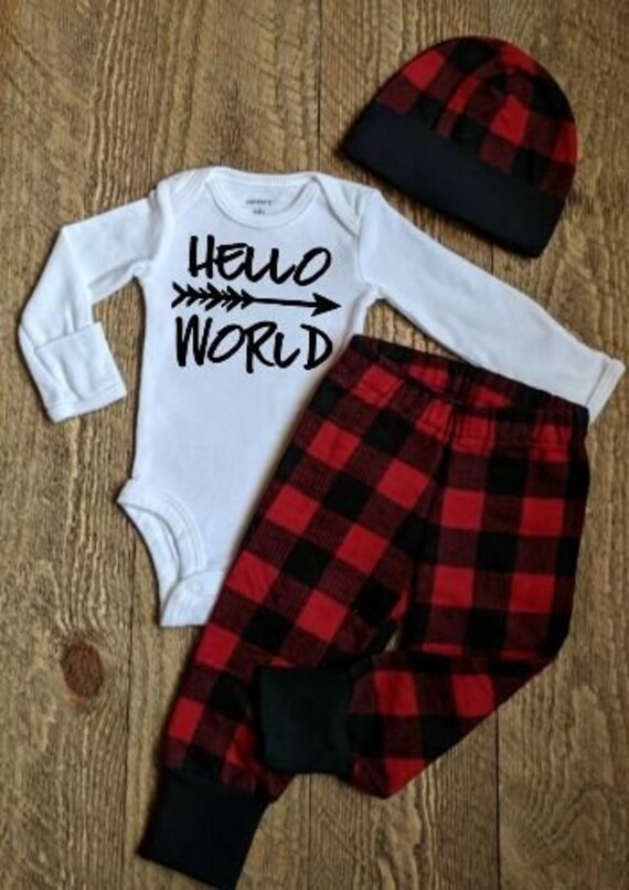 lumberjack newborn outfit